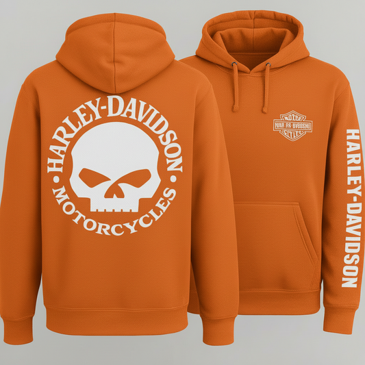 Harley Willie G Skull Hoodie Rock that iconic Willie G skull with serious style.