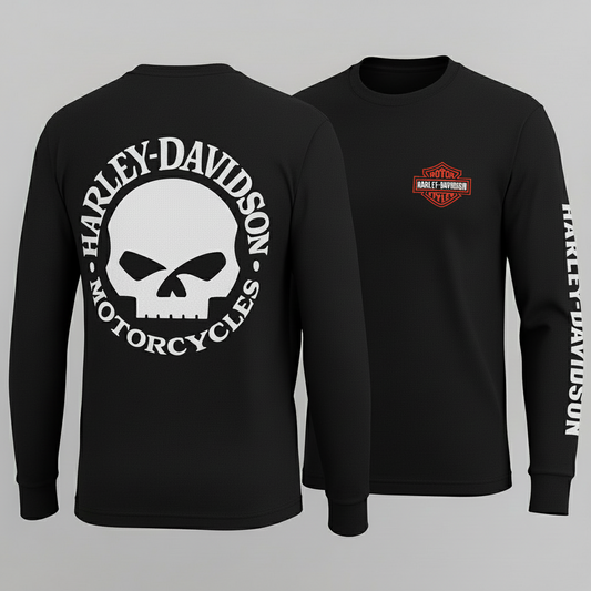 Harley Ewillie G Skull Long Sleeve Shirt