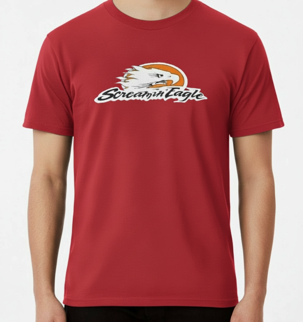 Unleash your inner patriot with this bold Screaming Eagle long sleeve shirt