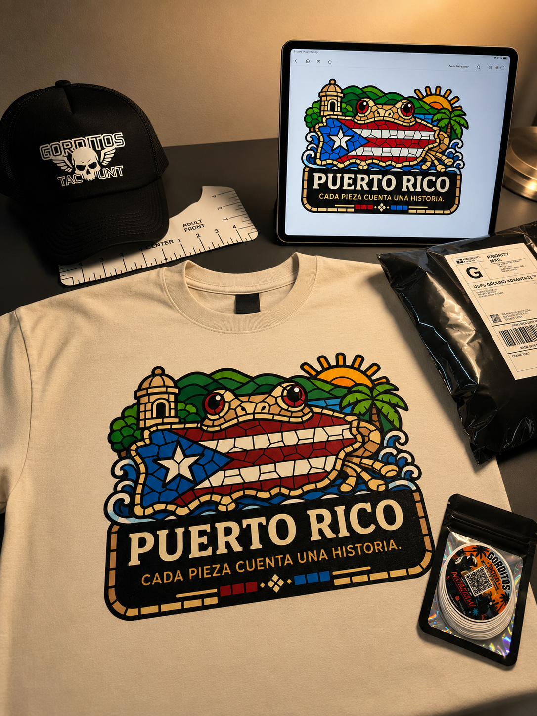 Puerto Rico Mosaic tshirt