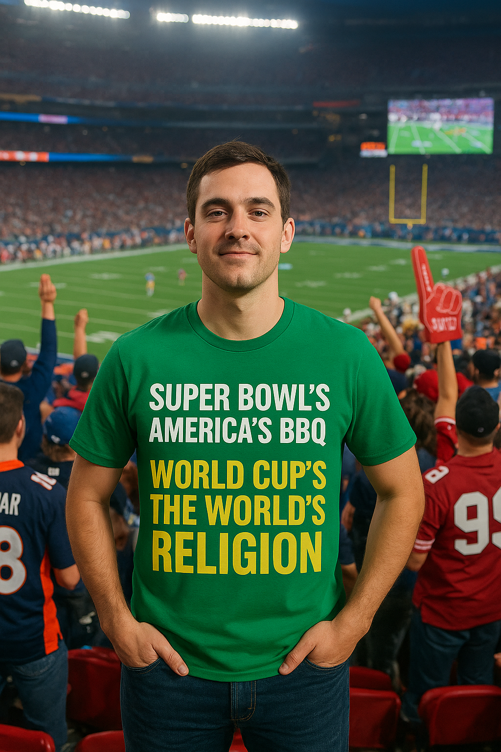 Show your love for the game with this playful Fifa 2026 shirt.