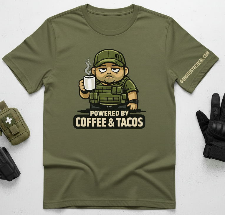 T-SHIRT Perfect for coffee lovers and taco enthusiasts who refuse to choose between them, this shirt pairs comfort with attitude.
