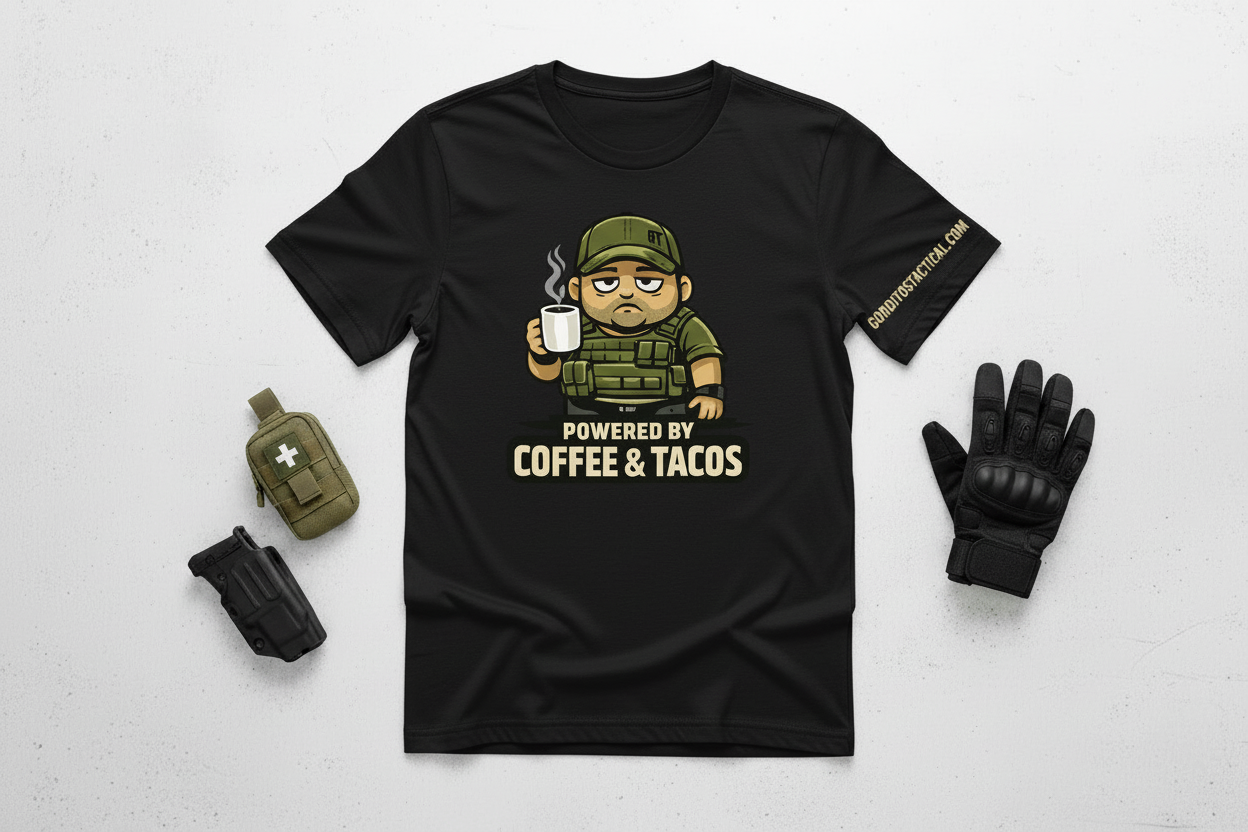 T-SHIRT Perfect for coffee lovers and taco enthusiasts who refuse to choose between them, this shirt pairs comfort with attitude.