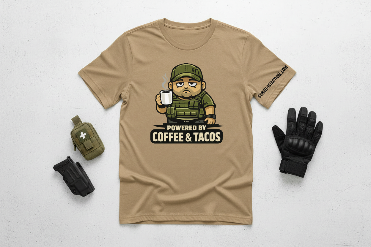 T-SHIRT Perfect for coffee lovers and taco enthusiasts who refuse to choose between them, this shirt pairs comfort with attitude.