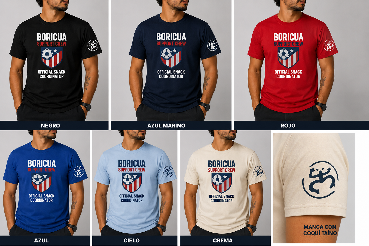 Boricua Support Crew tee