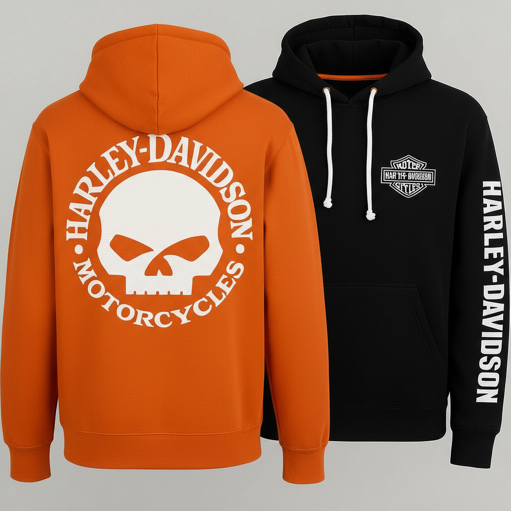 Harley Willie G Skull Hoodie Rock that iconic Willie G skull with serious style.