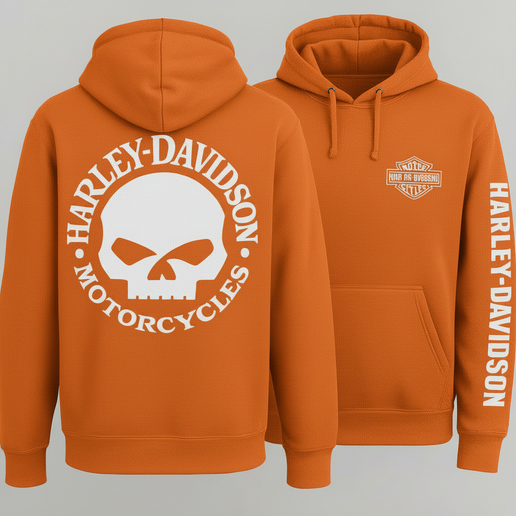 Harley Willie G Skull Hoodie Rock that iconic Willie G skull with serious style.