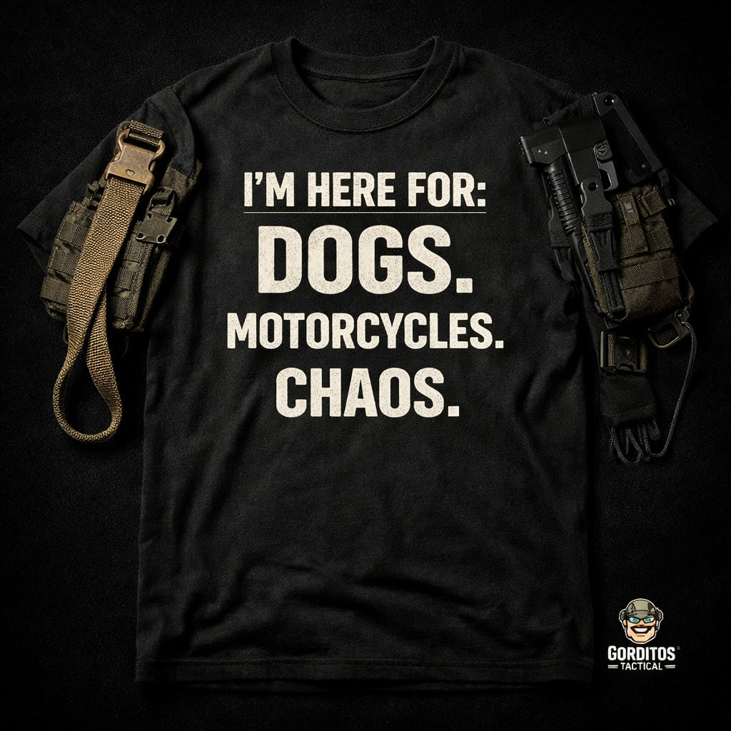 Dogs Bikes and Chaos Shirt Built for riders.
