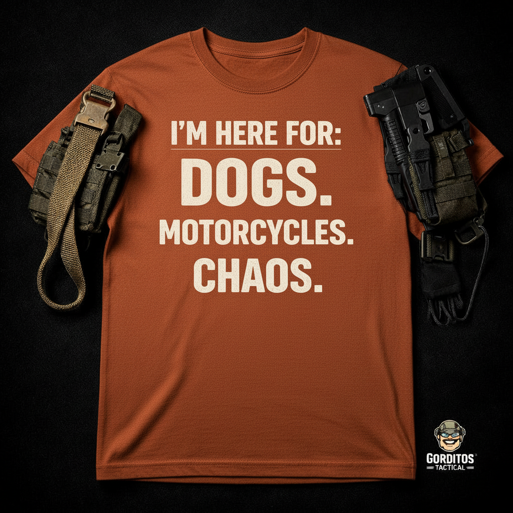 Dogs Bikes and Chaos Shirt Built for riders.