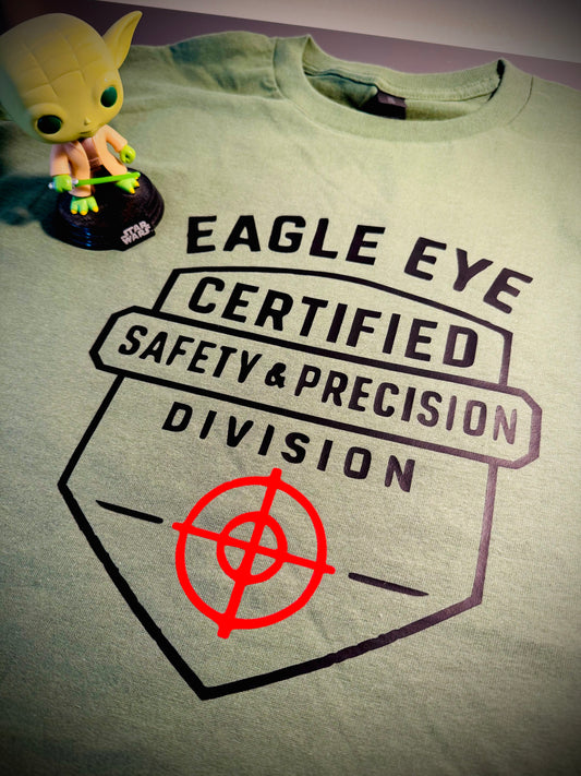 Get ready to turn heads with the Eagle Eye Certified Safety Precision t-shirt!