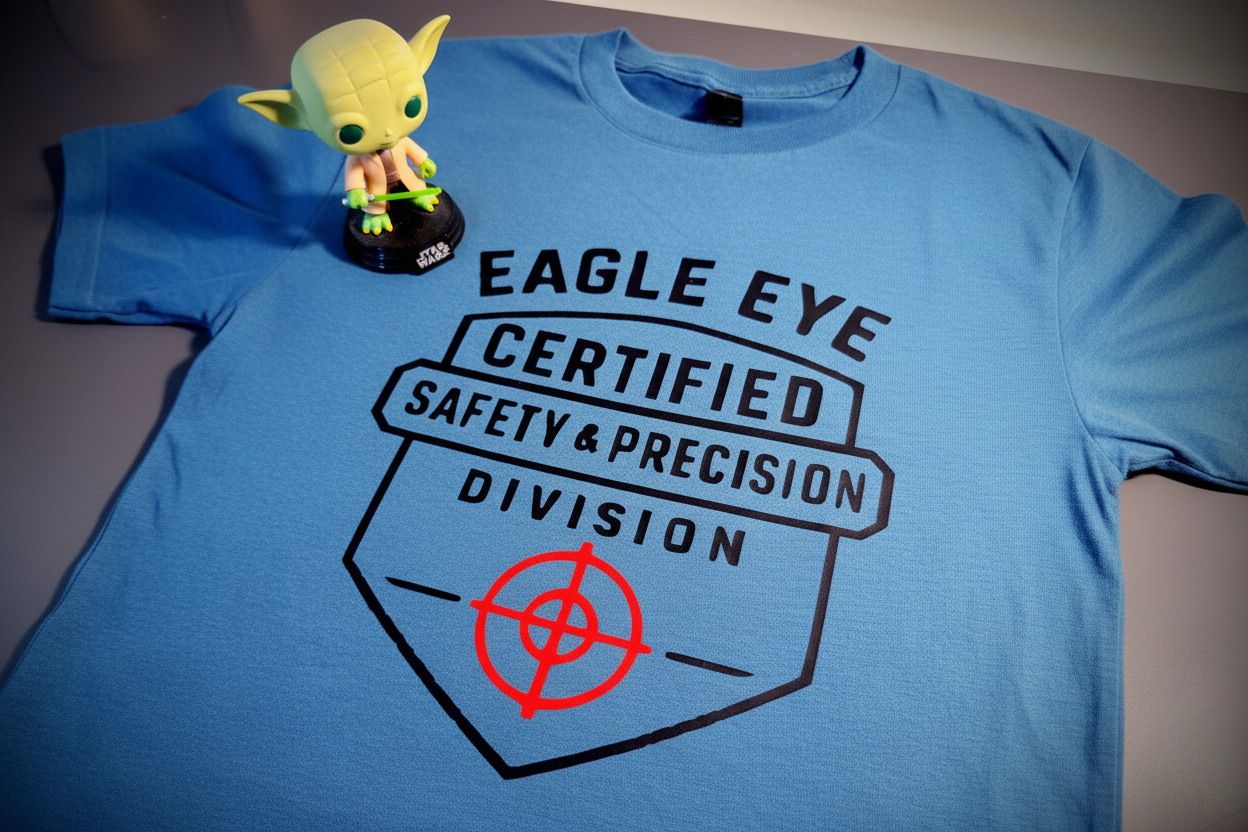 Get ready to turn heads with the Eagle Eye Certified Safety Precision t-shirt!