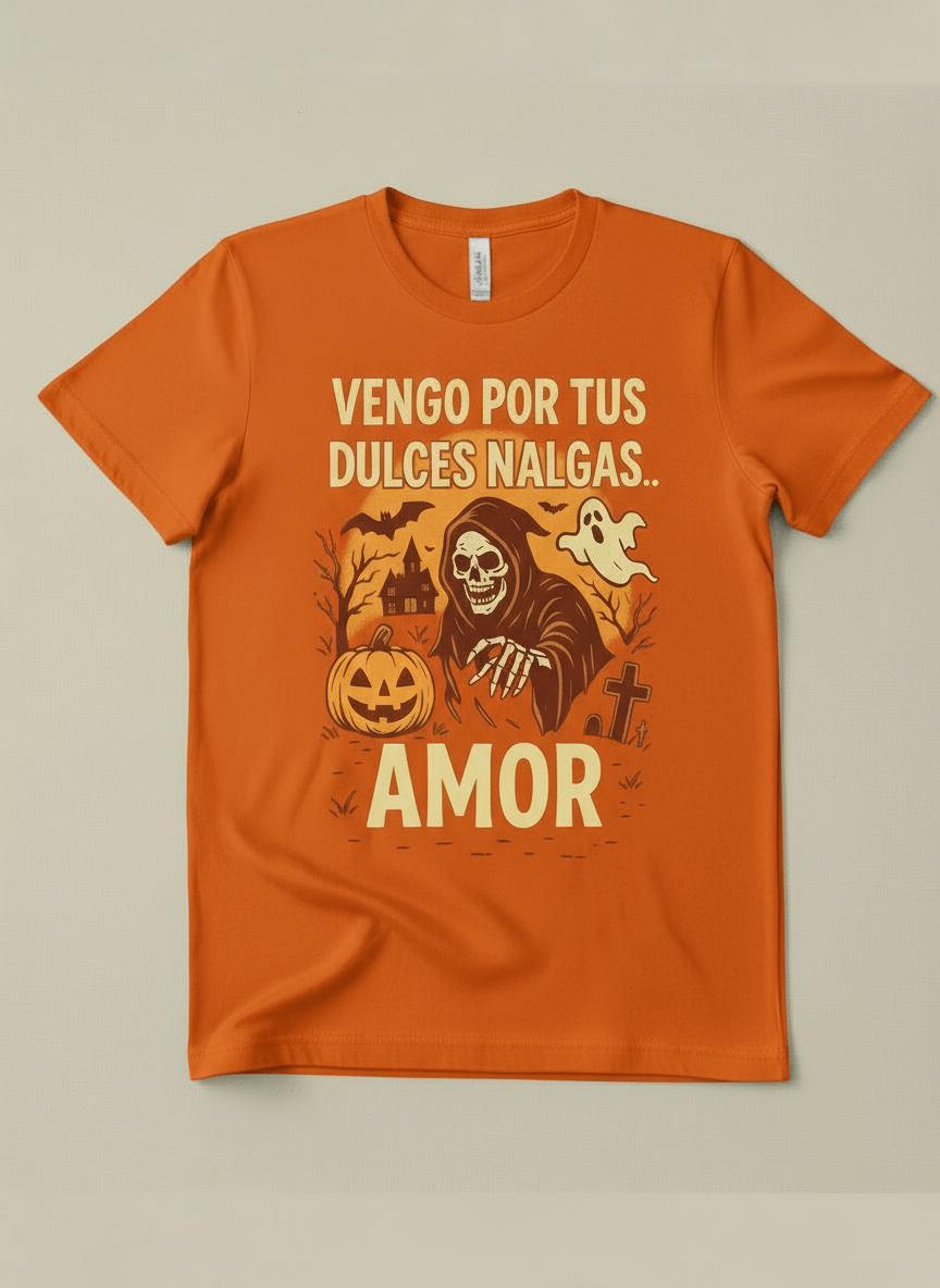 Show off your cheeky side with the "Vengo por tus dulces nalgas" shirt