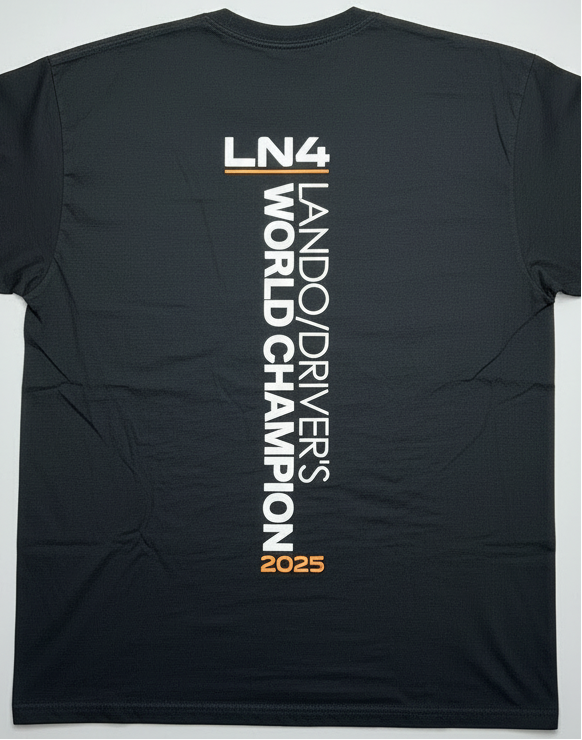 Celebrate the 2025 champion with this bold F1 Lando Norris #4 long sleeve