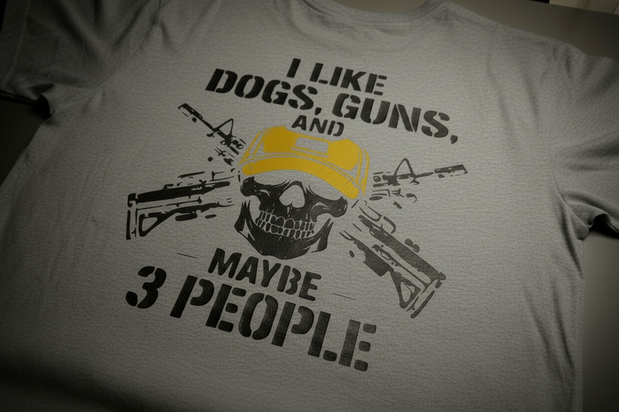 Like Dogs, Guns & Maybe 3 People Tee