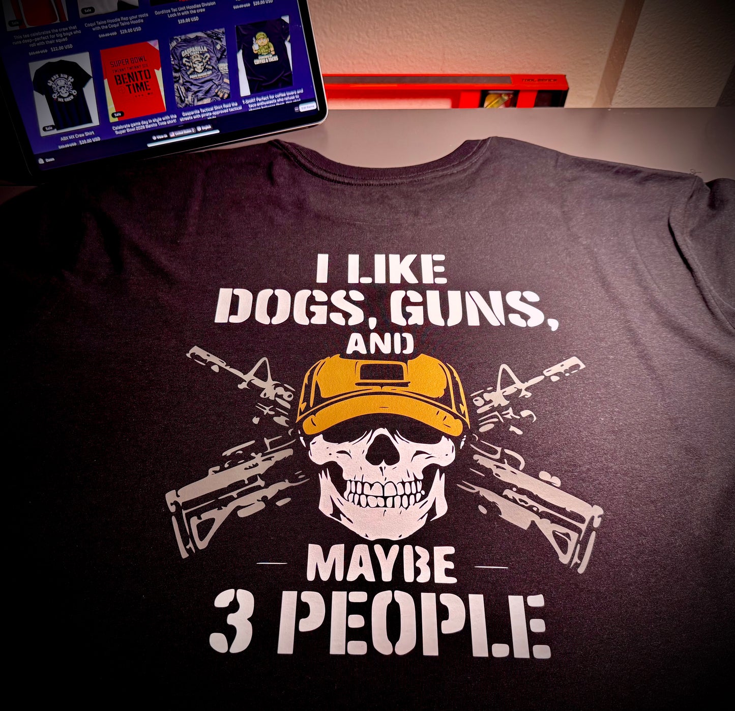 Like Dogs, Guns & Maybe 3 People Tee