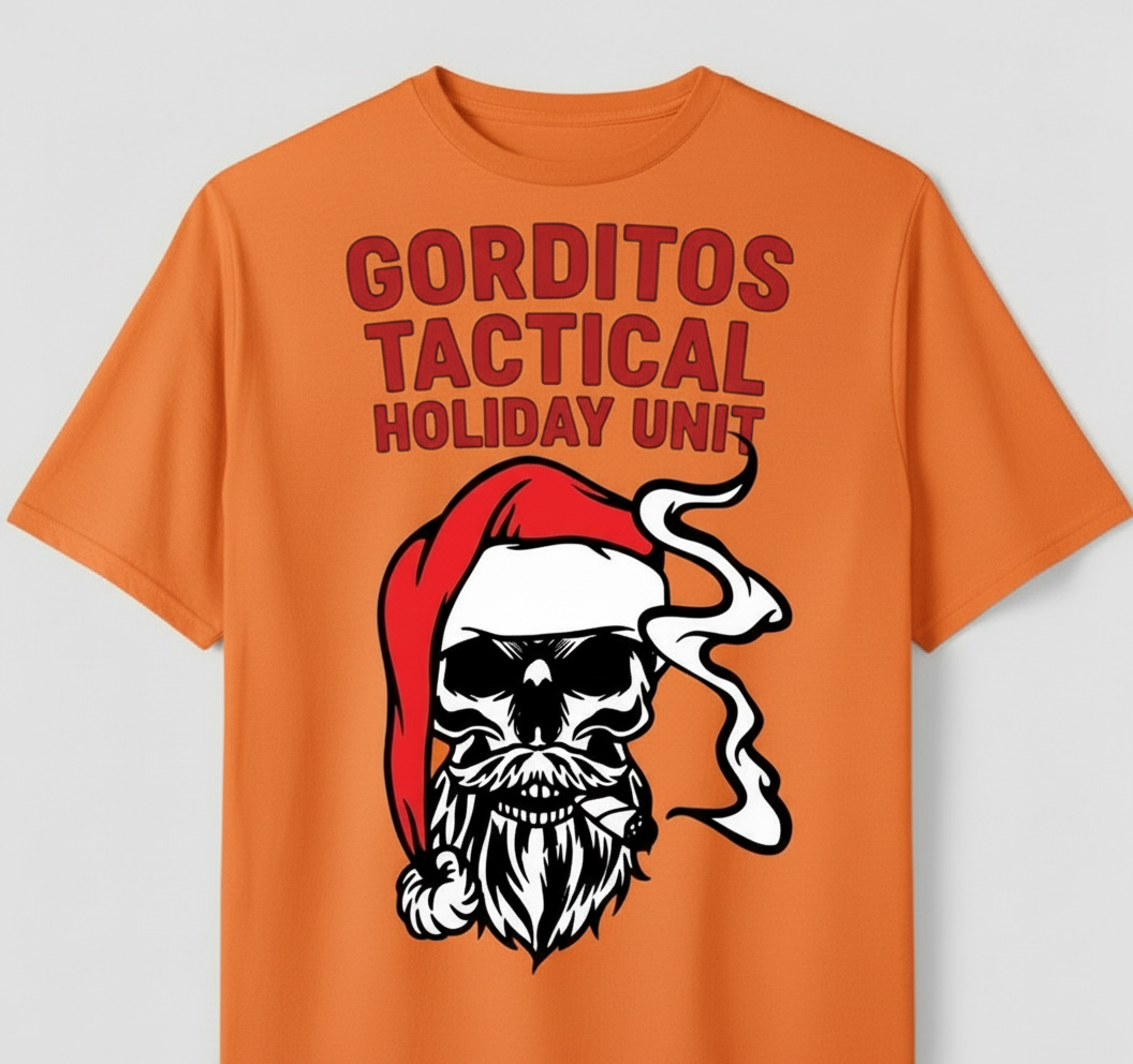 Bad Santa Holiday Edition Tac Unit Tee Embrace the chaos this season with our limited-edition Bad Santa Holiday tee.