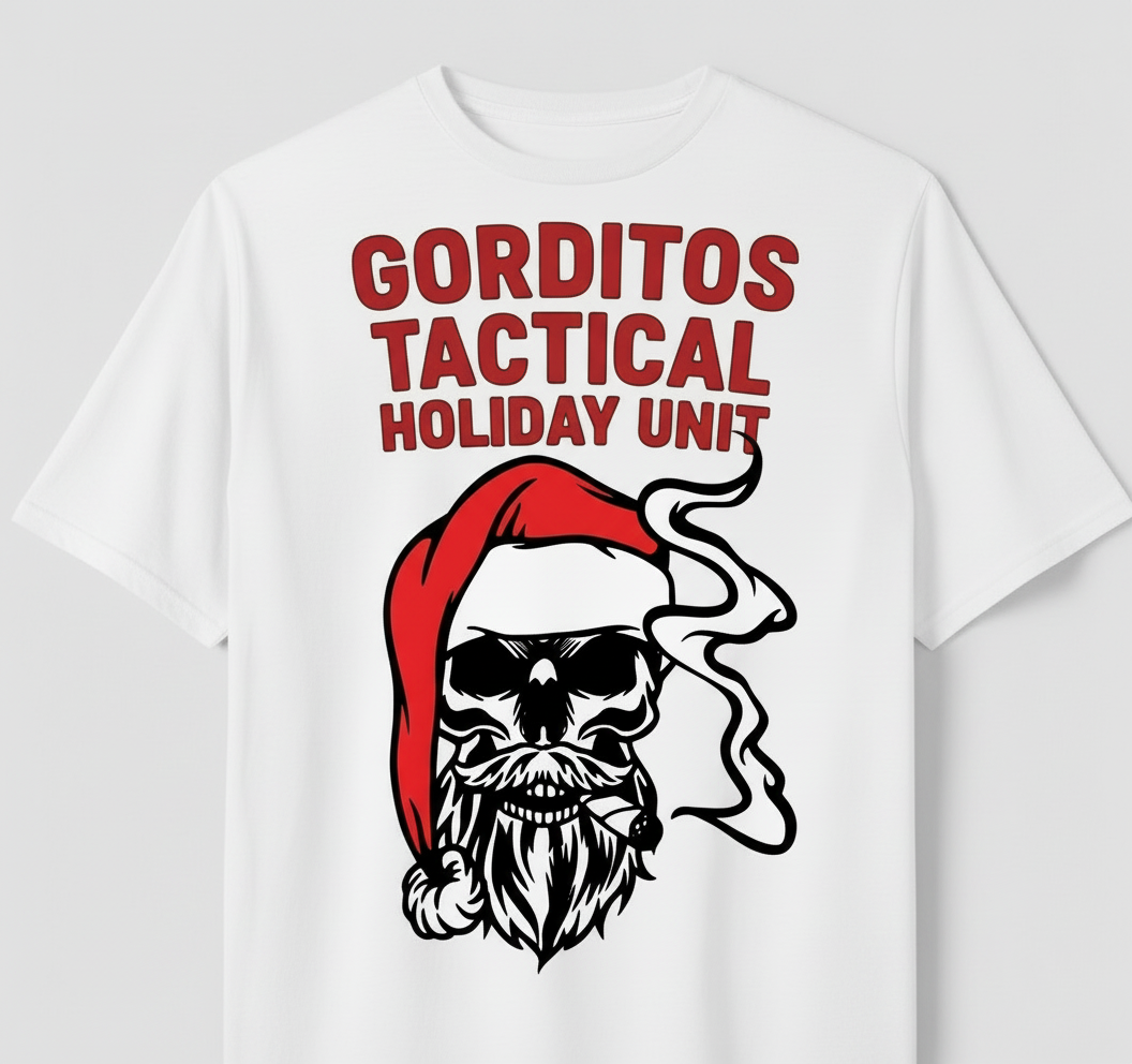 Bad Santa Holiday Edition Tac Unit Tee Embrace the chaos this season with our limited-edition Bad Santa Holiday tee.