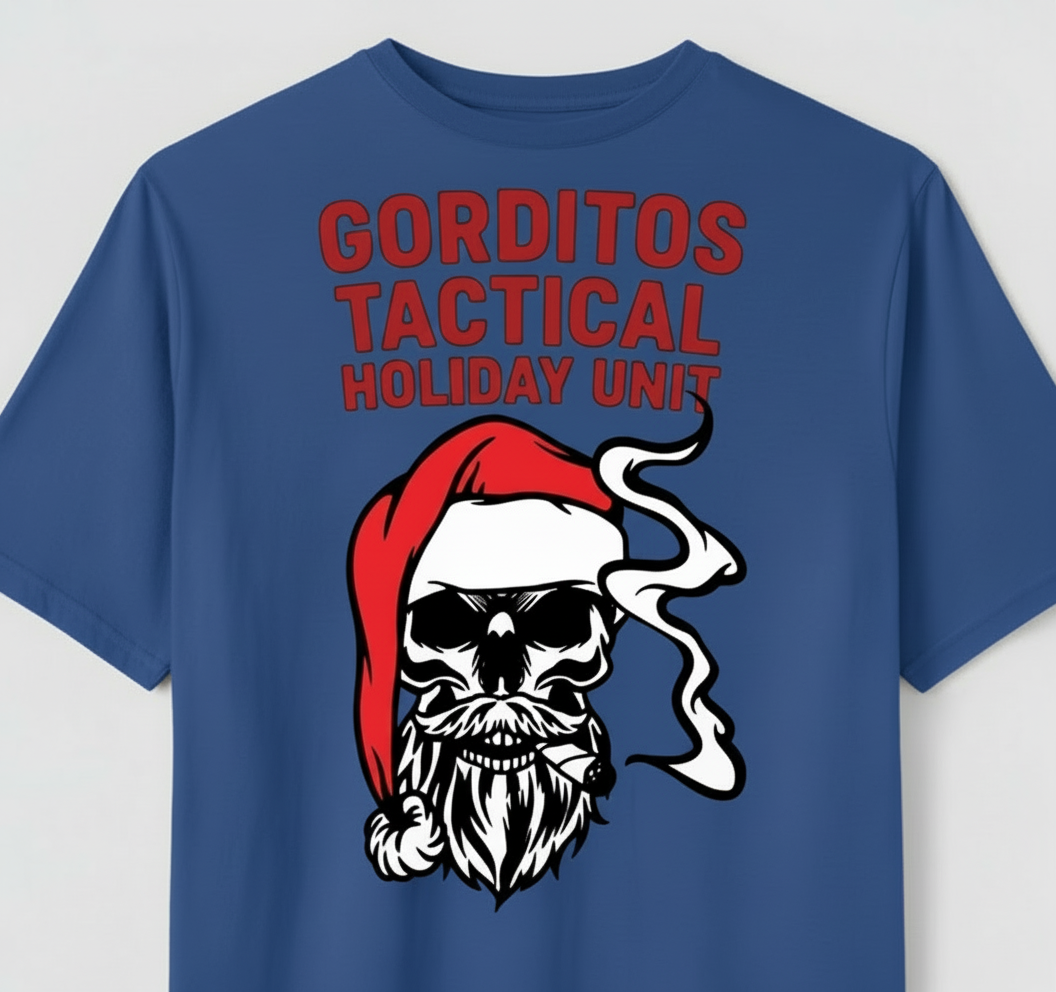 Bad Santa Holiday Edition Tac Unit Tee Embrace the chaos this season with our limited-edition Bad Santa Holiday tee.