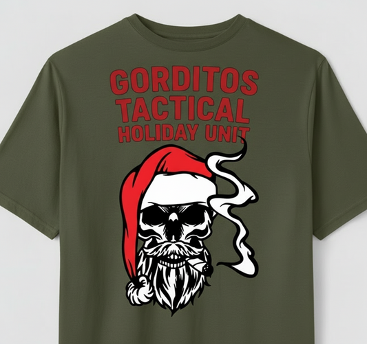 Bad Santa Holiday Edition Tac Unit Tee Embrace the chaos this season with our limited-edition Bad Santa Holiday tee.