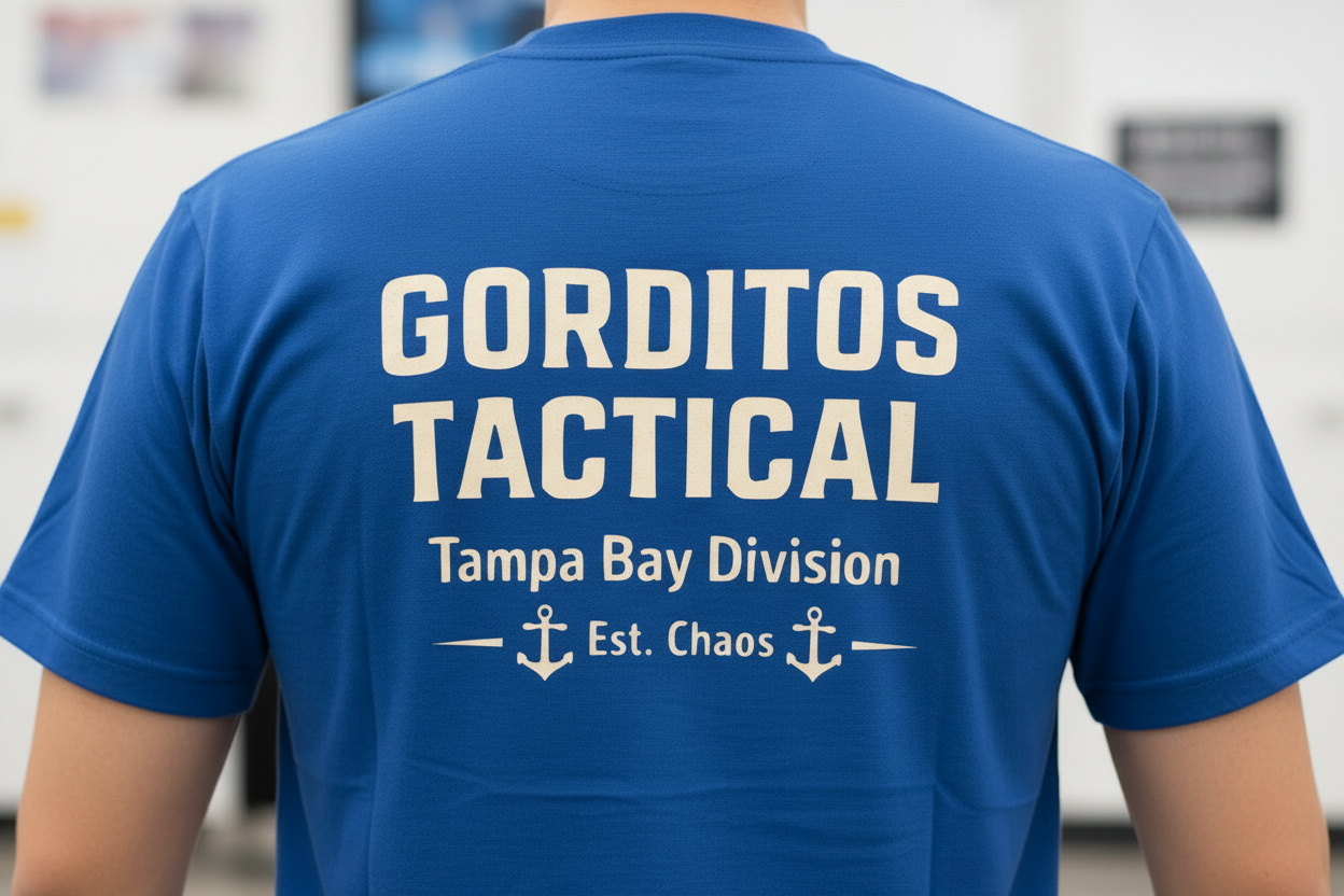 Gasparilla Tactical Shirt Raid the streets with pirate-approved tactical style.