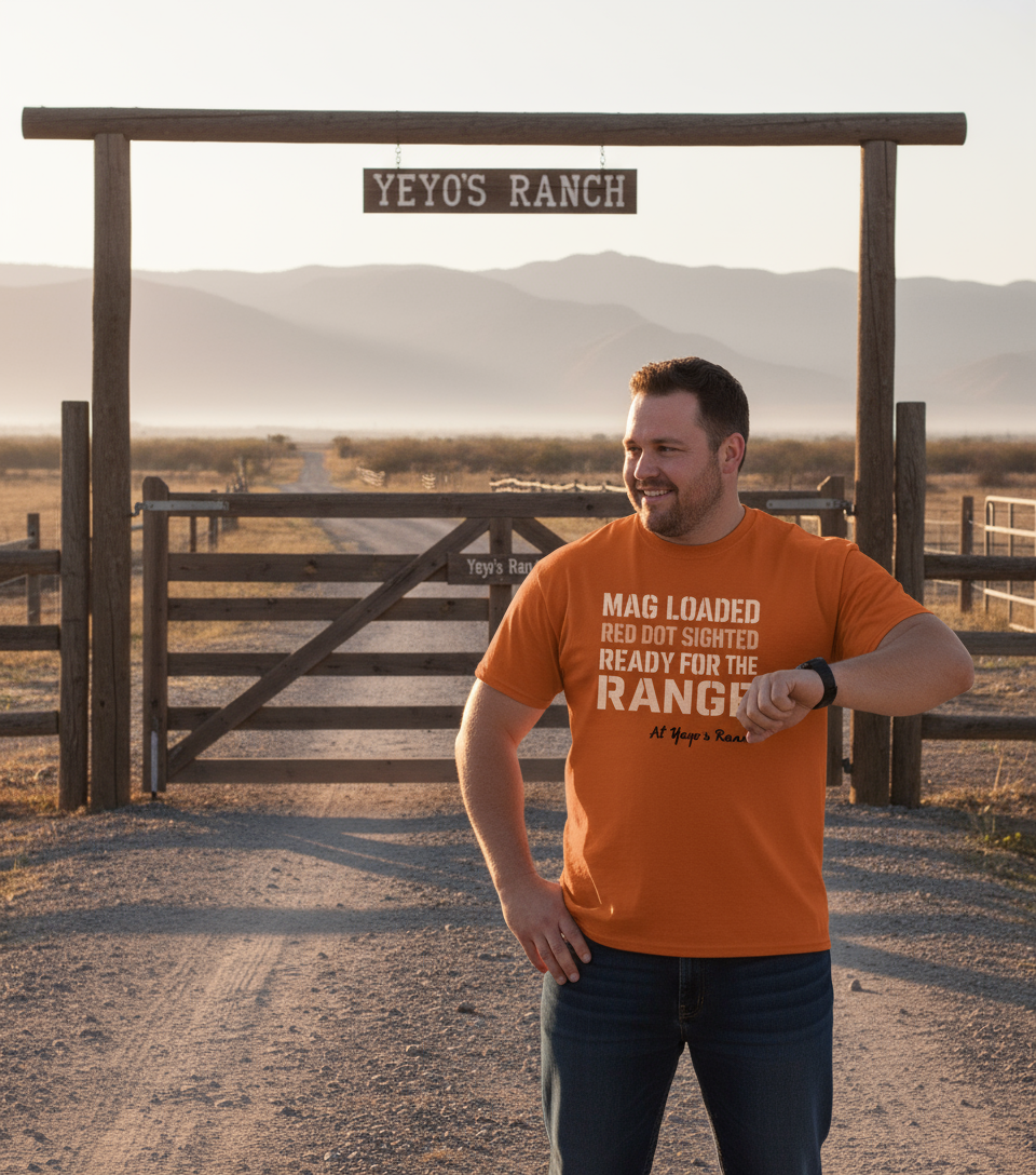 Mag loaded, red dot sighted, ¡y listo para el range en Yeyos Ranch!