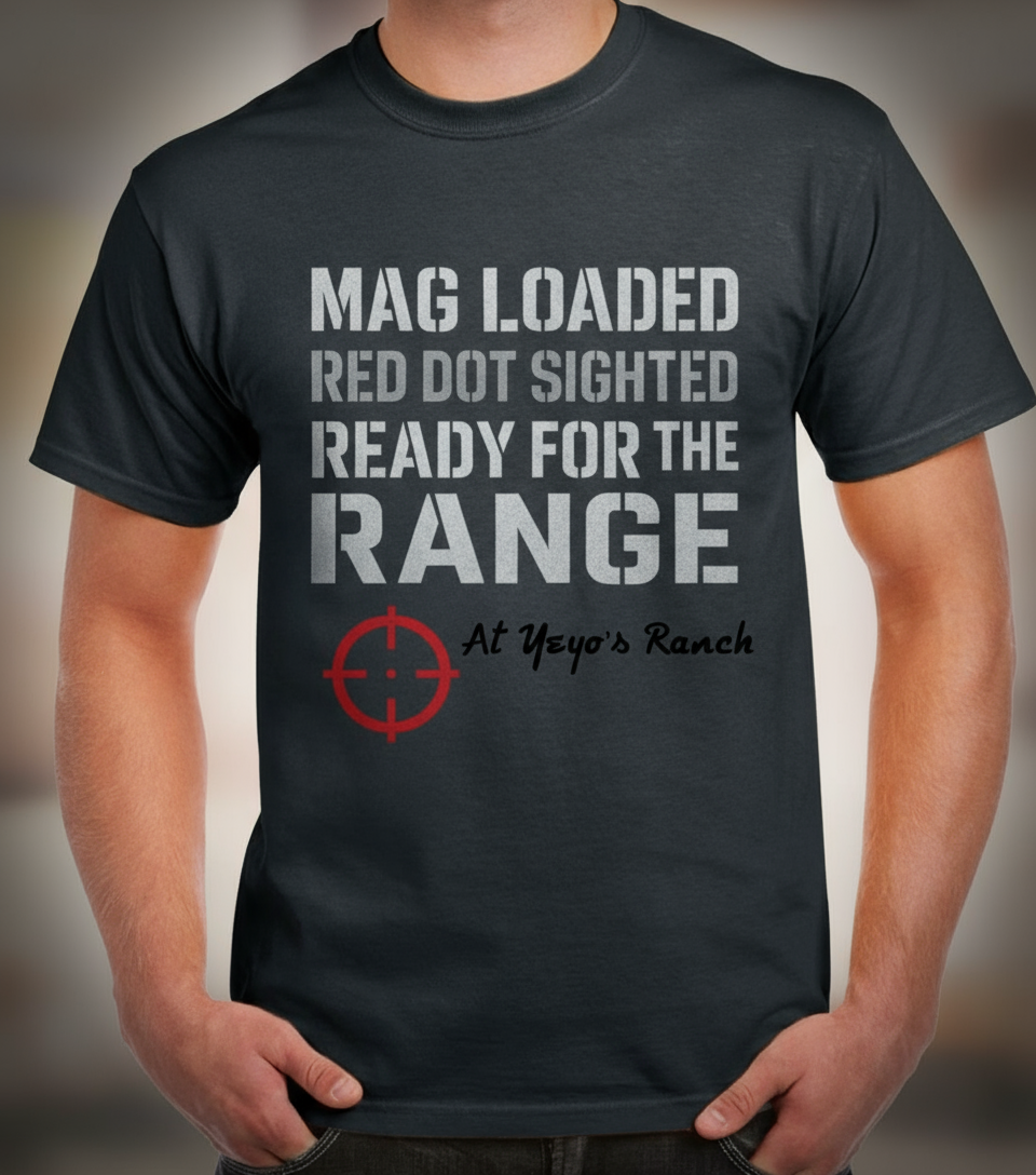 Mag loaded, red dot sighted, ¡y listo para el range en Yeyos Ranch!
